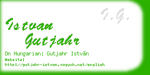 istvan gutjahr business card